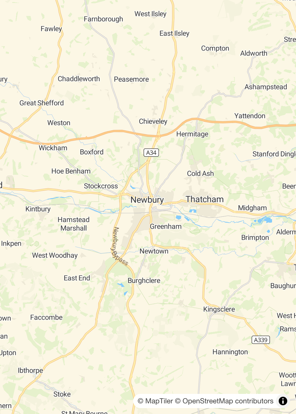 Map of Newbury