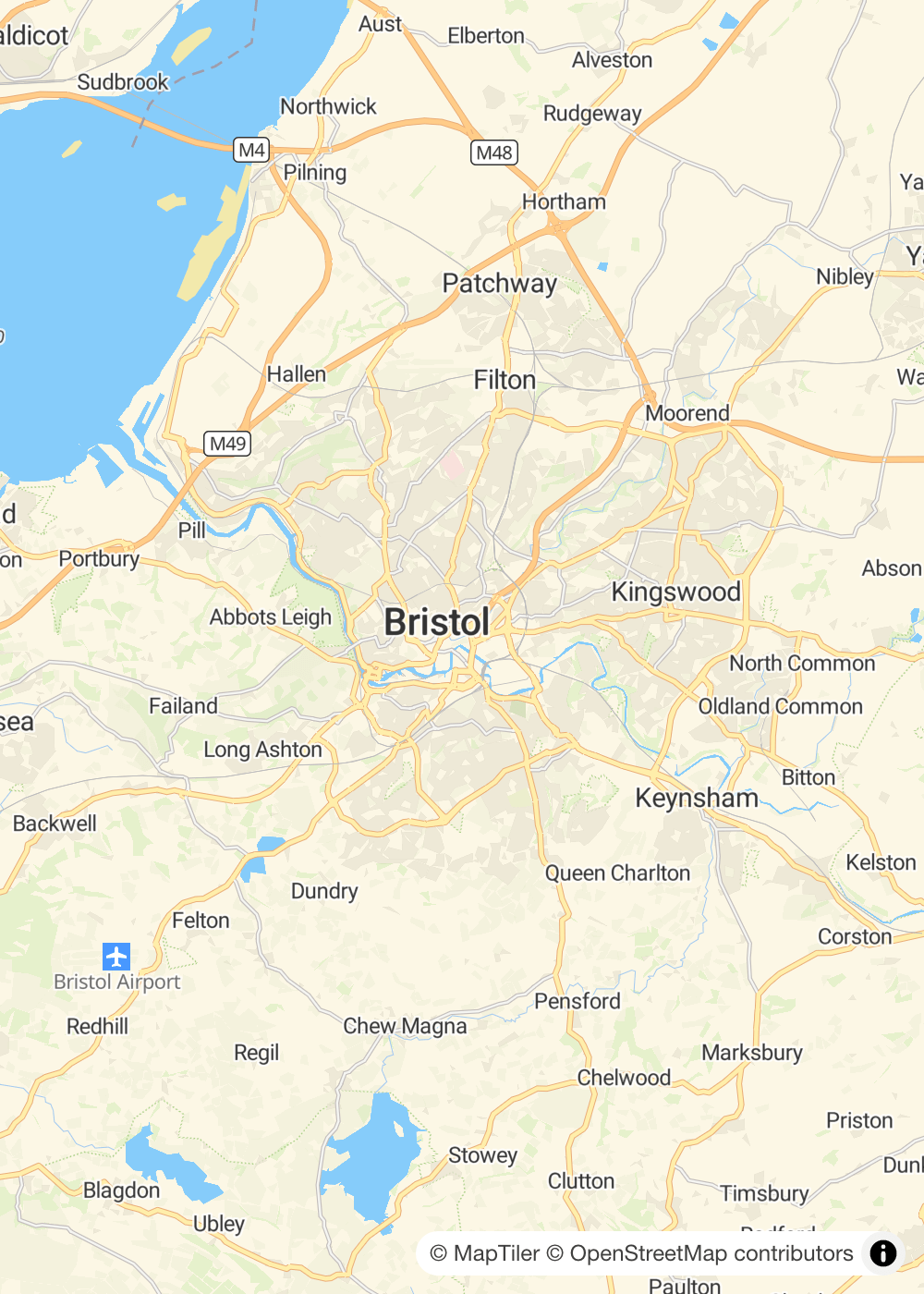 Map of Bristol