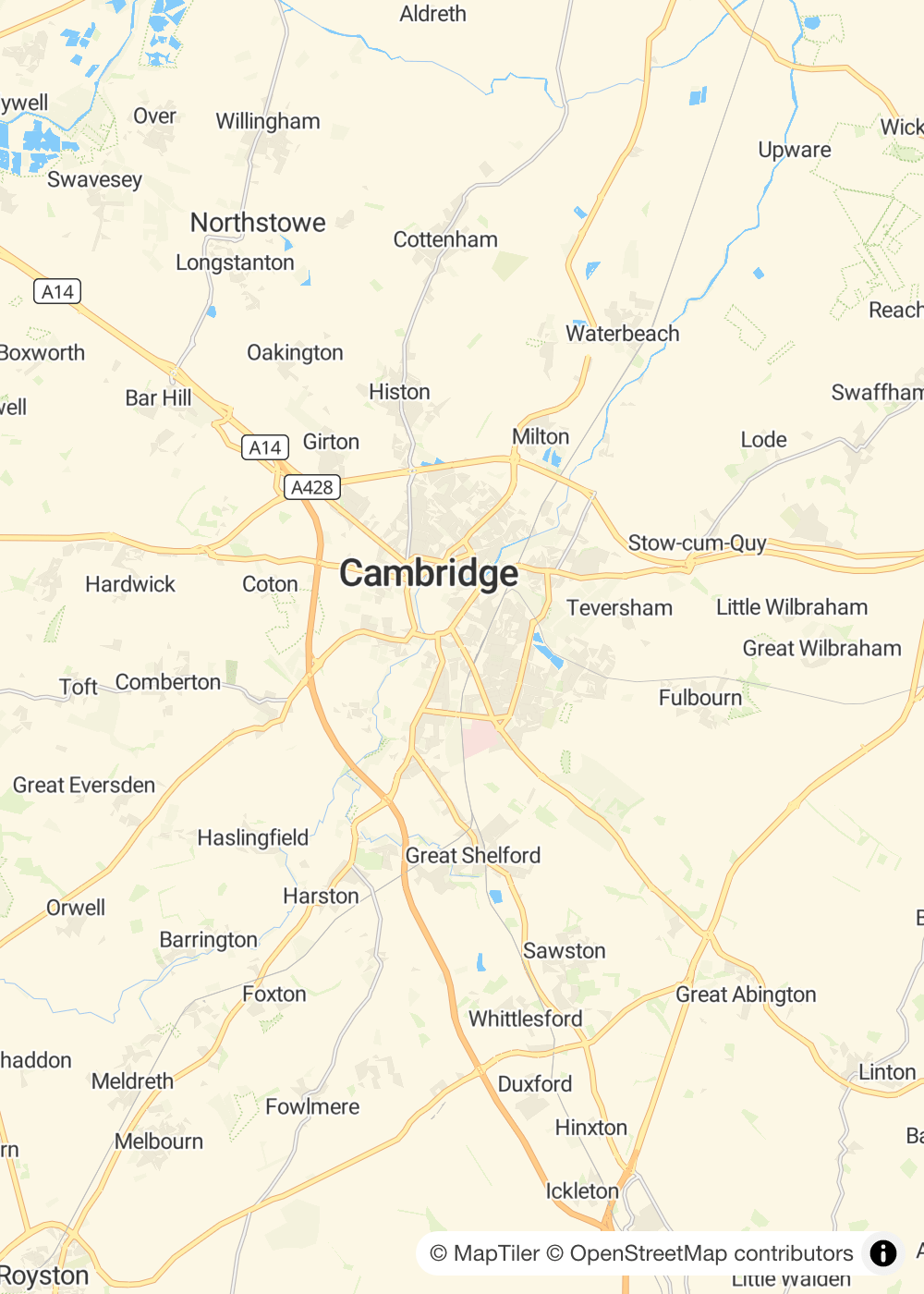 Map of Cambridge