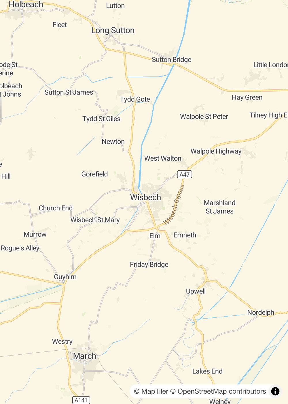 Map of Wisbech