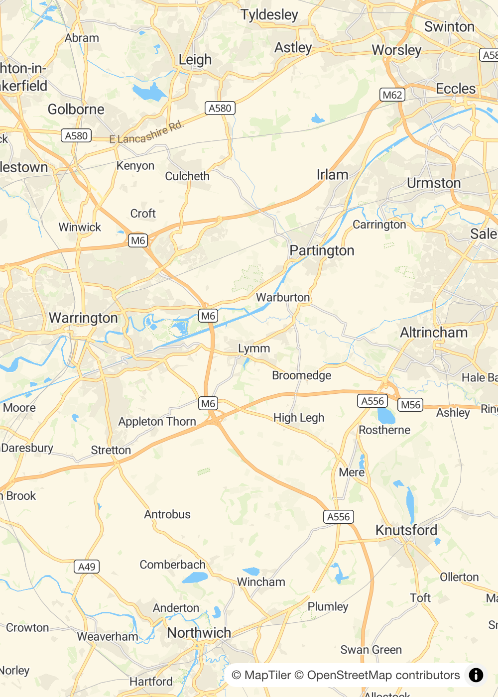 Map of Lymm