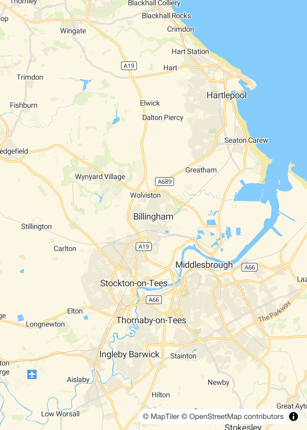 Map of Billingham