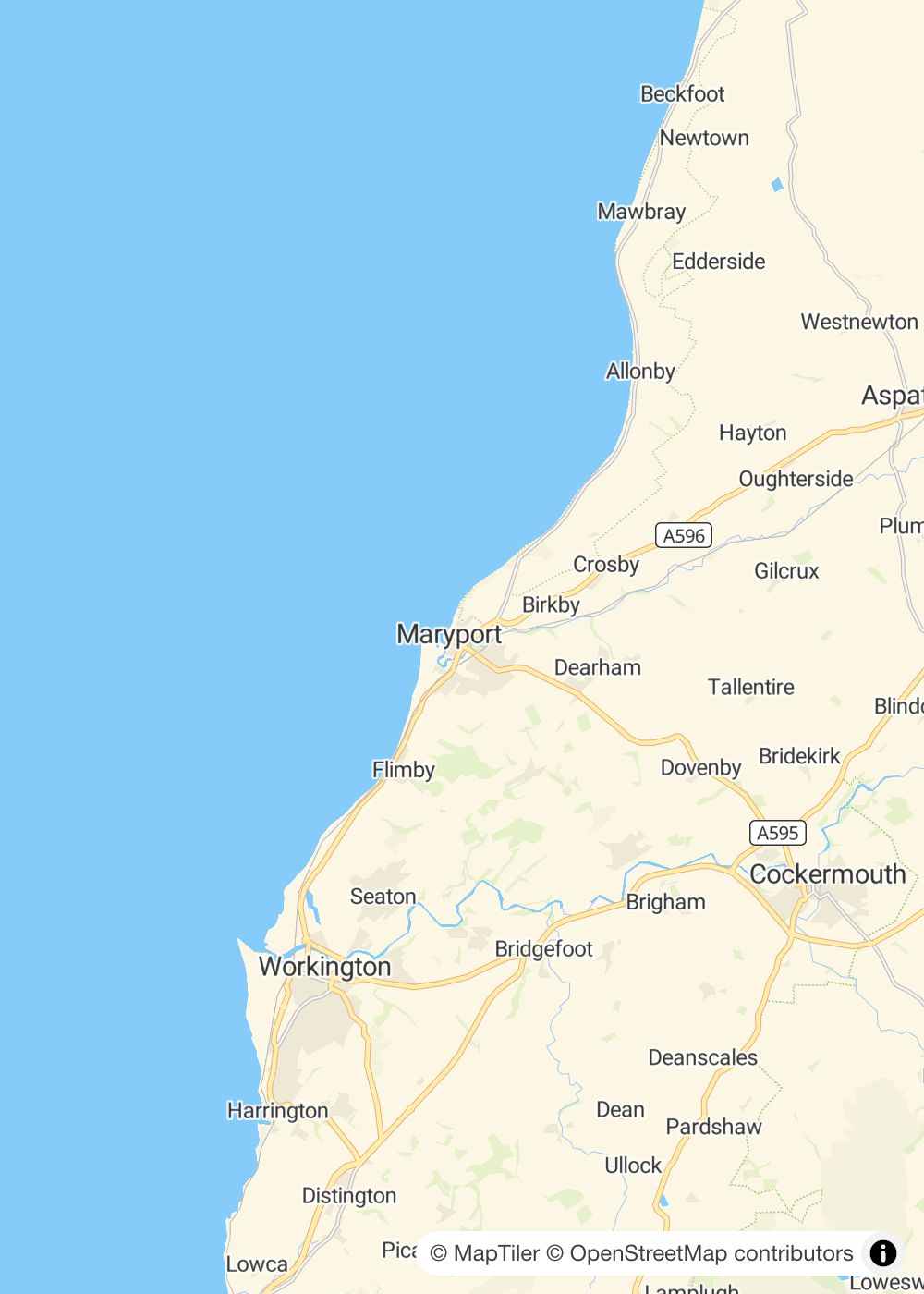 Map of Maryport