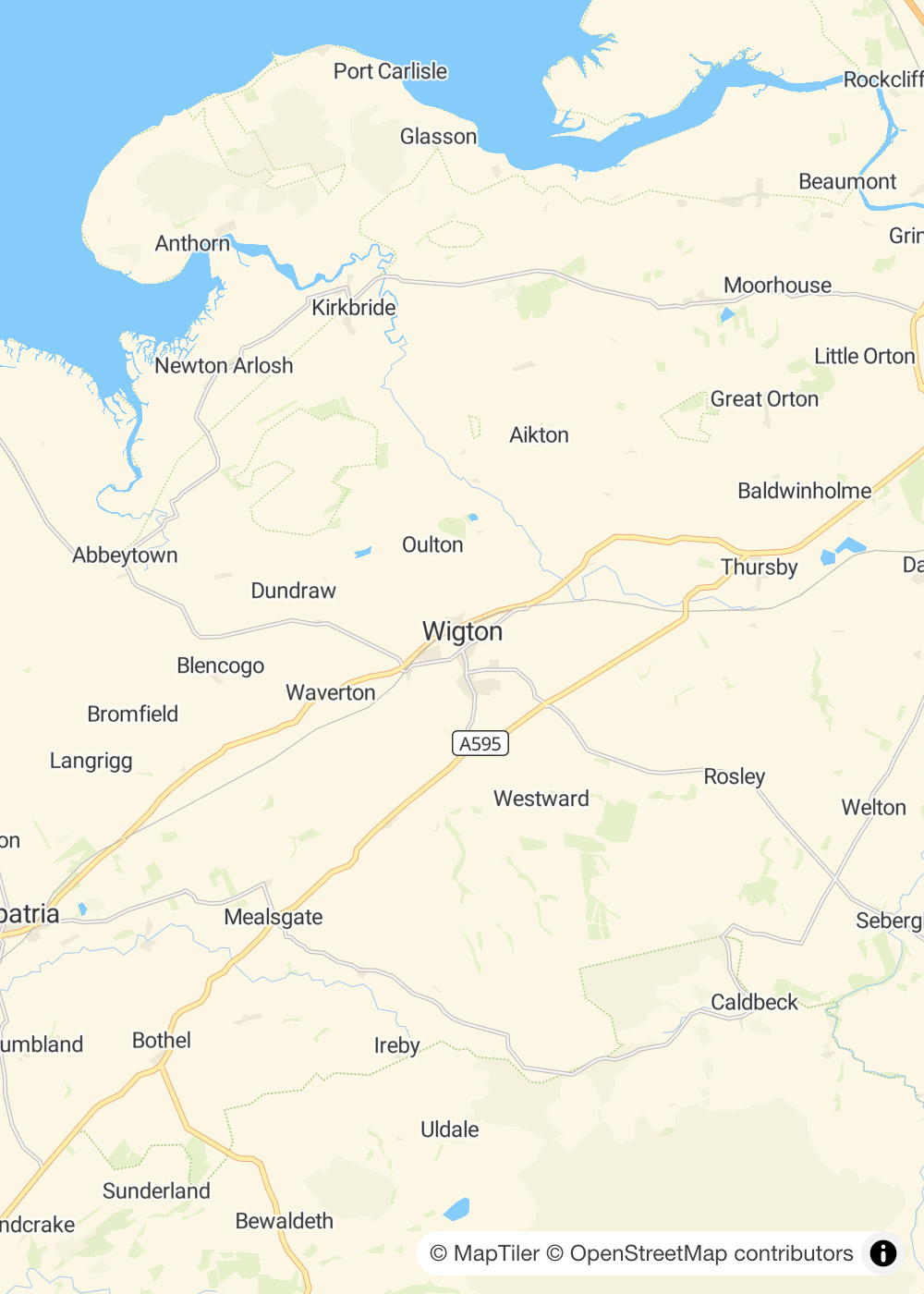 Map of Wigton