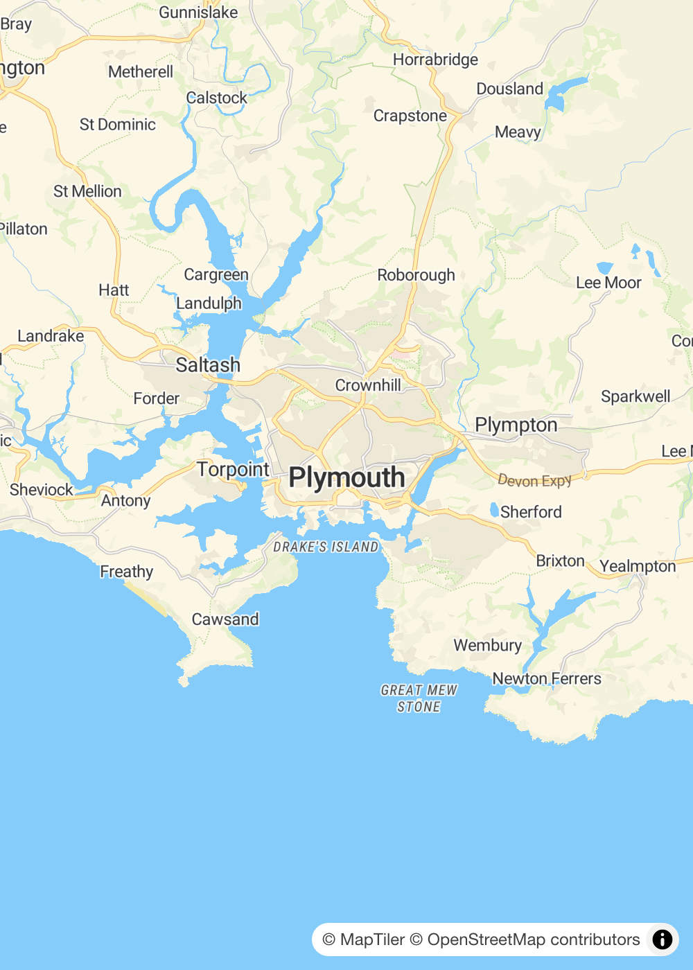 Map of Plymouth