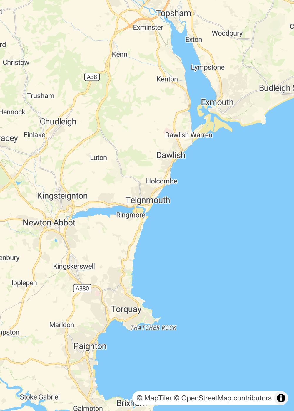 Map of Teignmouth