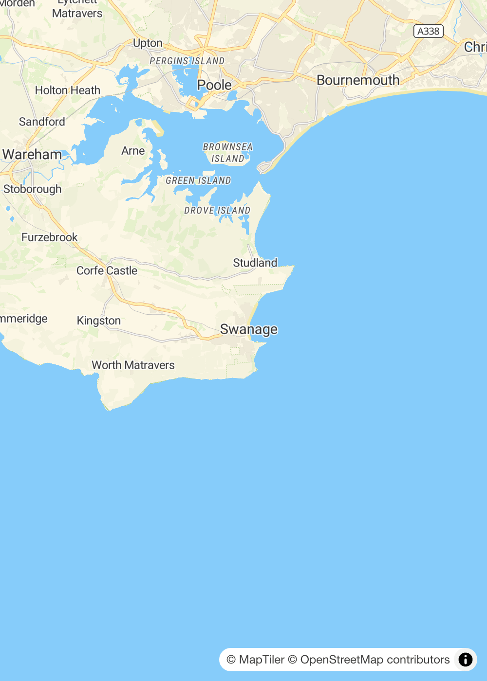 Map of Swanage