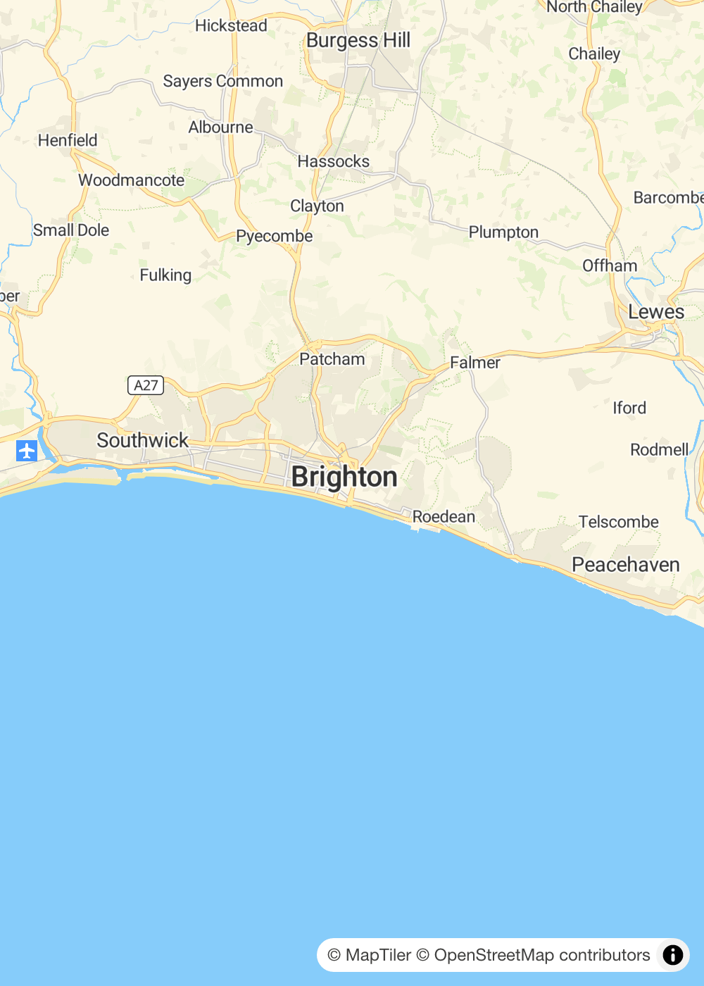 Map of Brighton