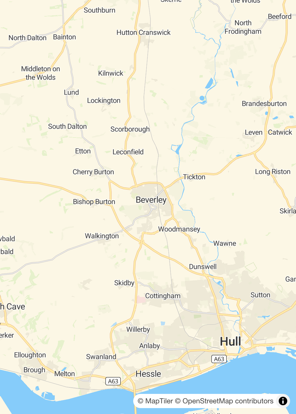 Map of Beverley