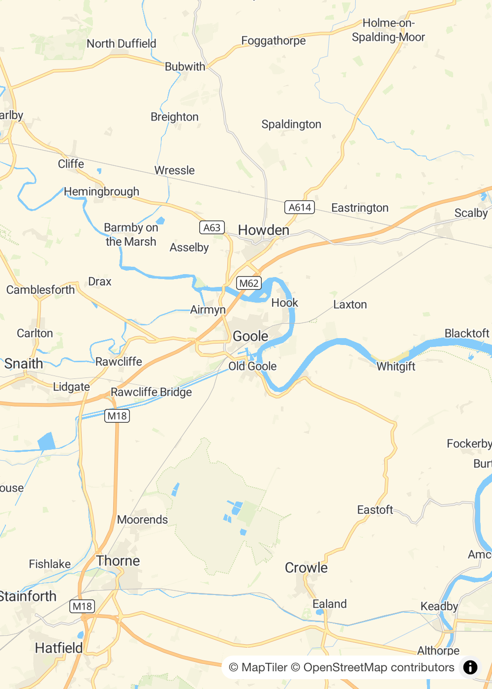 Map of Goole