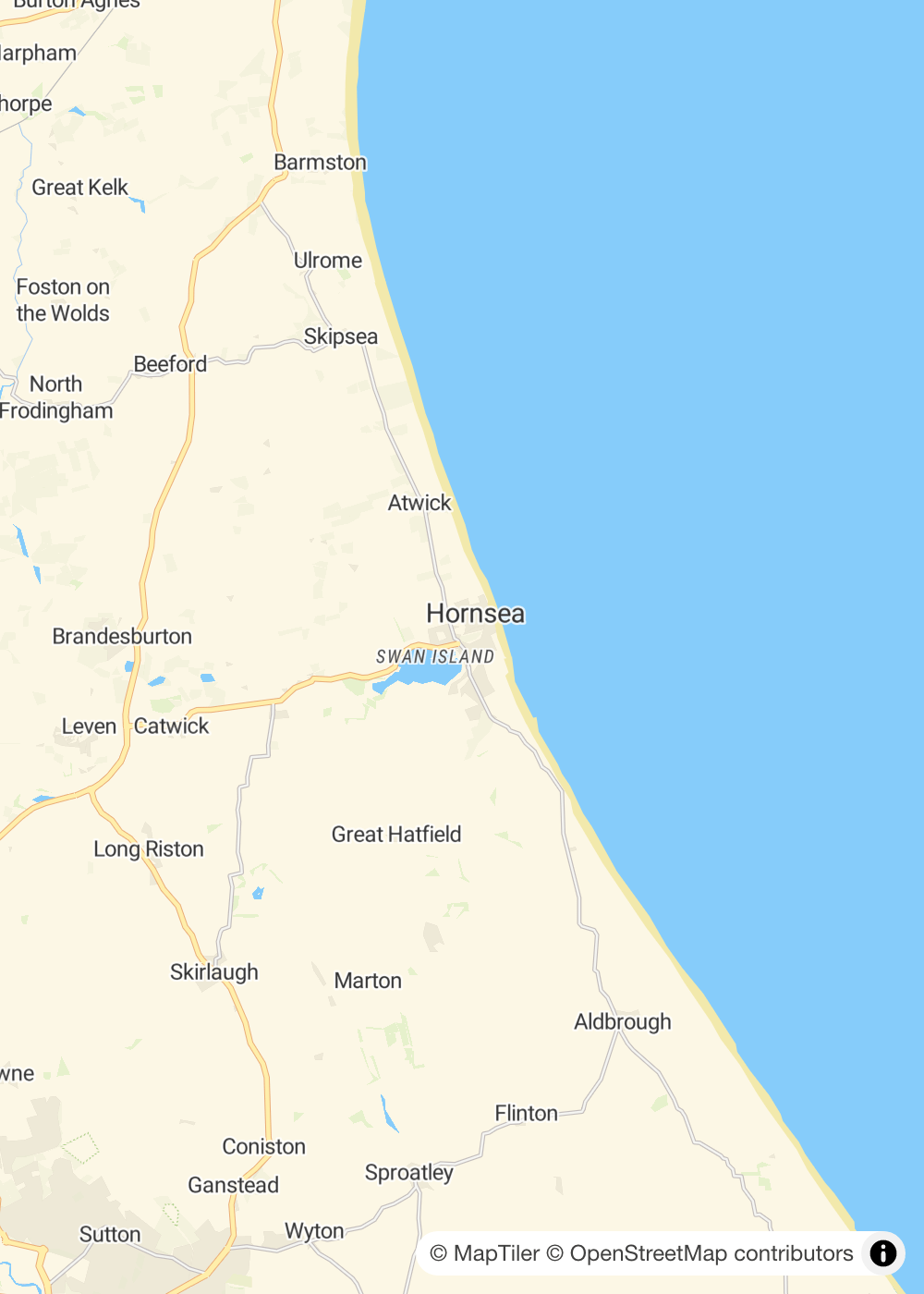 Map of Hornsea