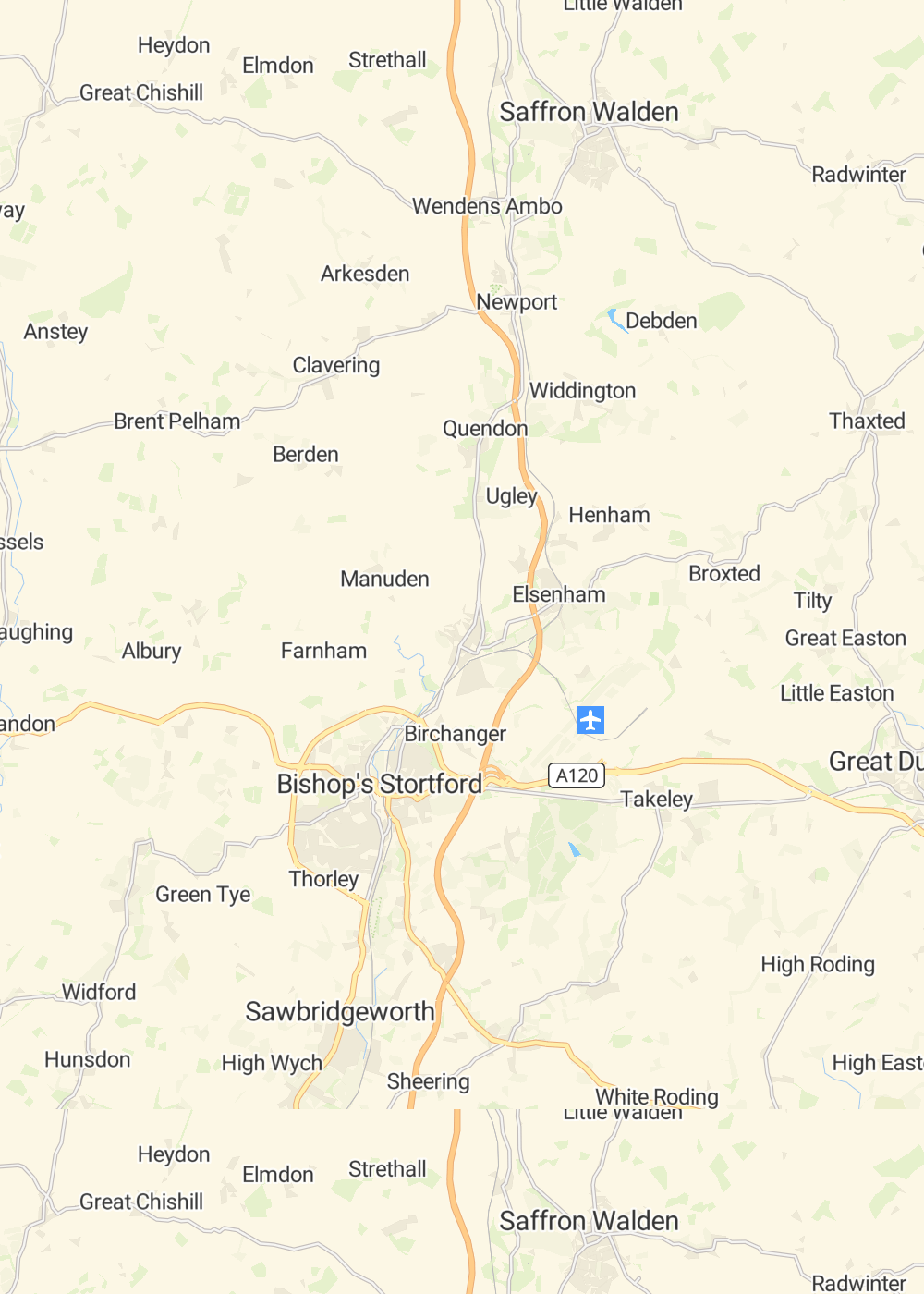 Map of Stansted