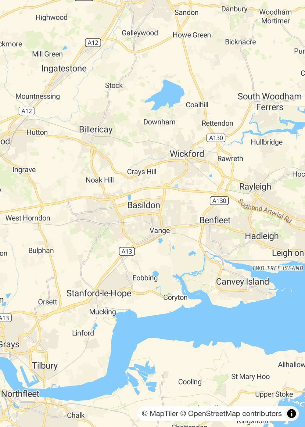 Map of Essex