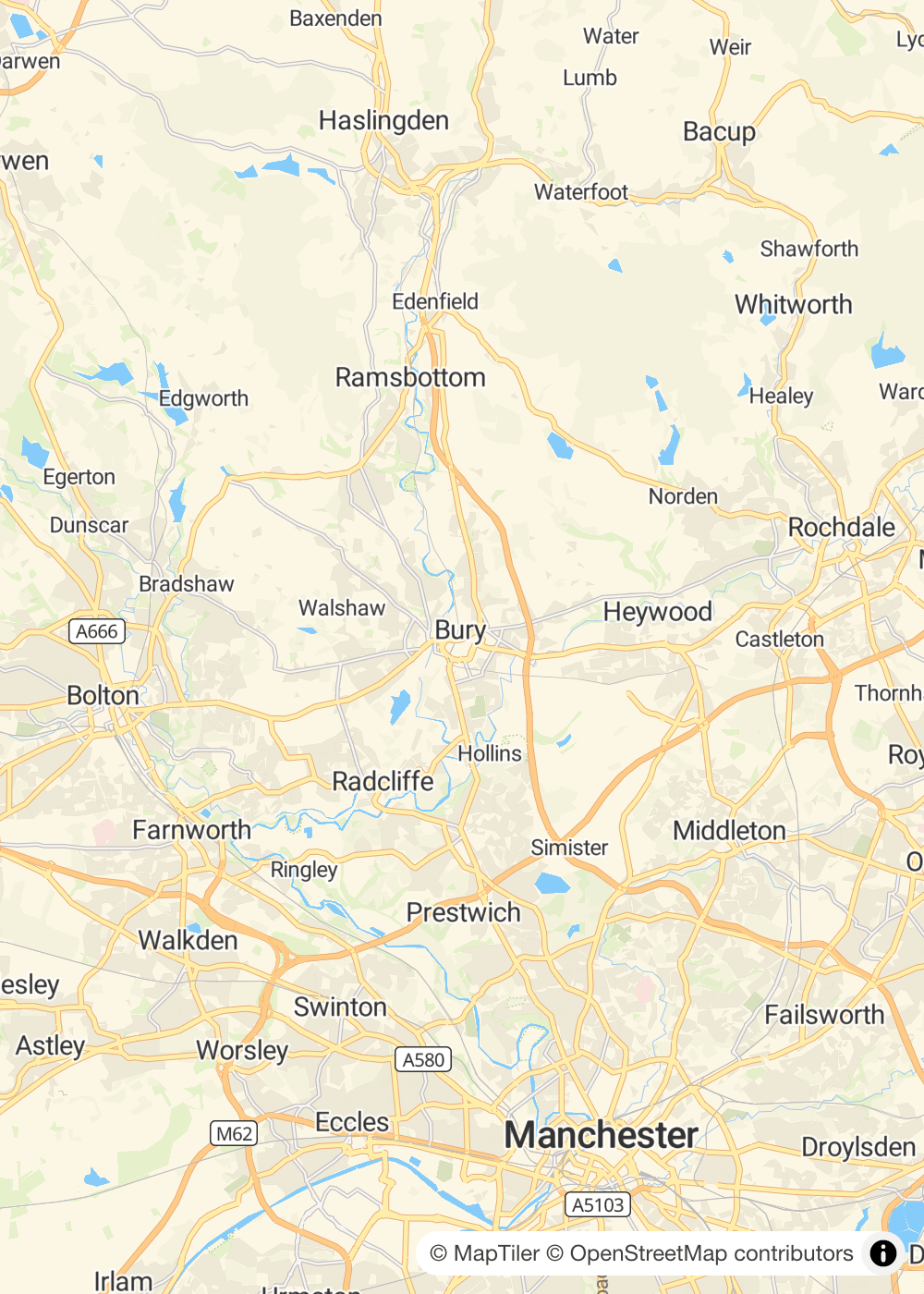 Map of Bury