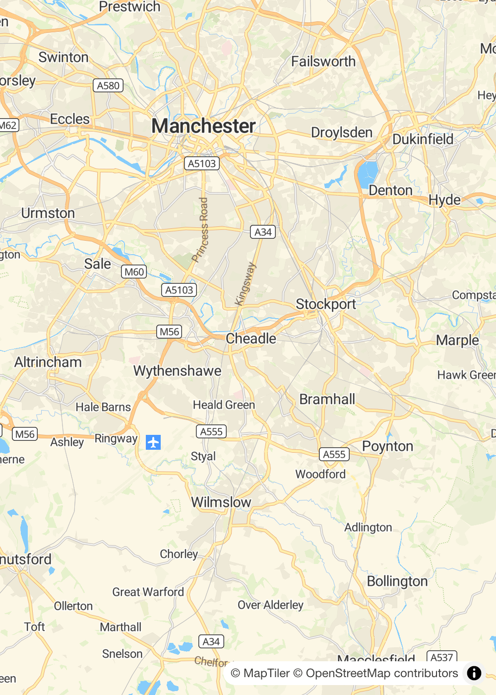 Map of Cheadle