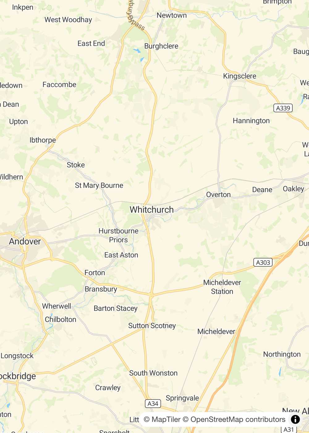 Map of Whitchurch