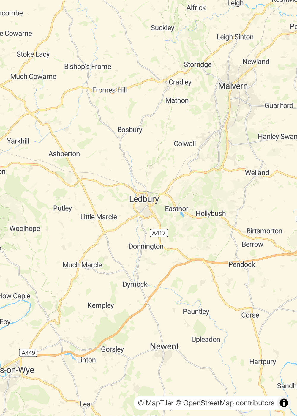 Map of Ledbury