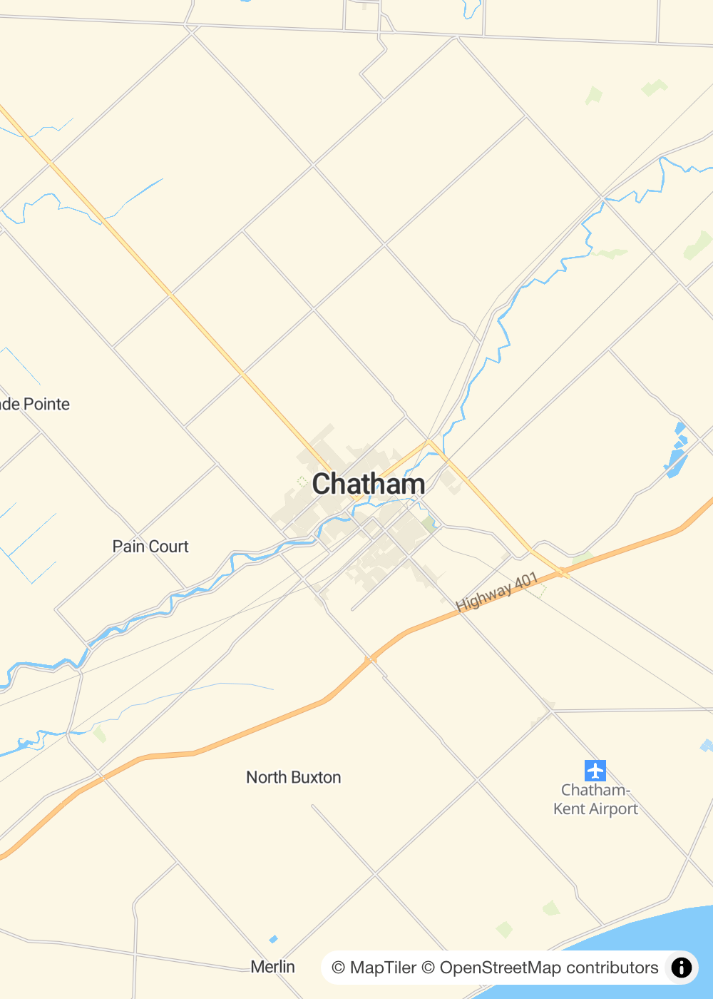 Map of Chatham