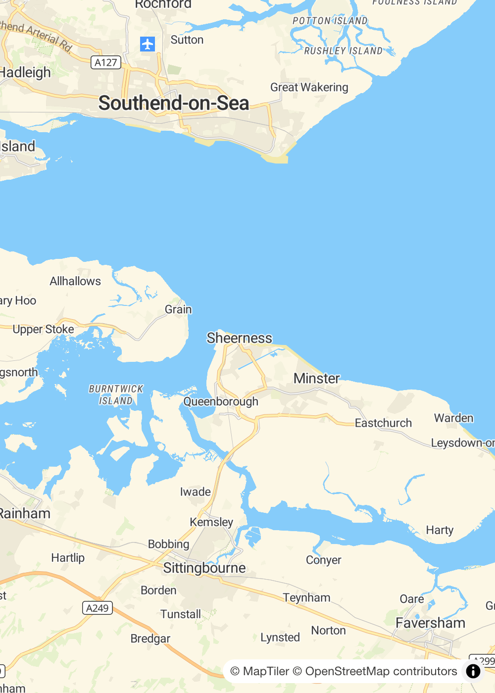 Map of Sheerness