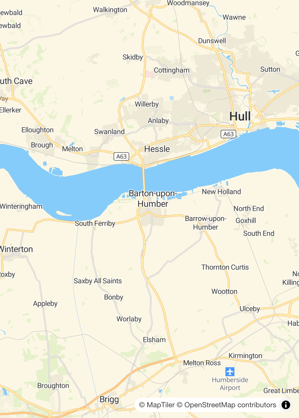 Map of Barton-upon-Humber