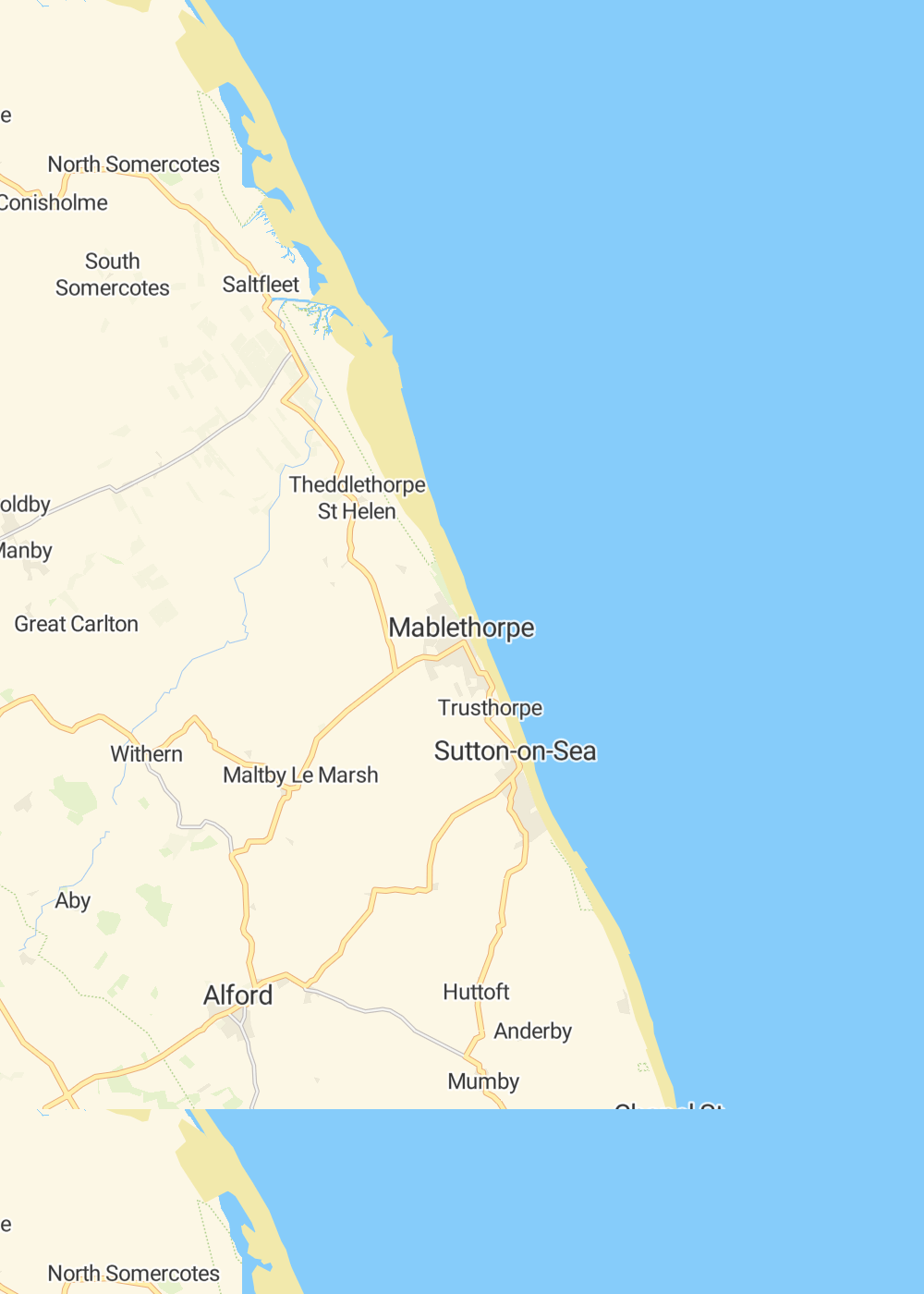 Map of Mablethorpe