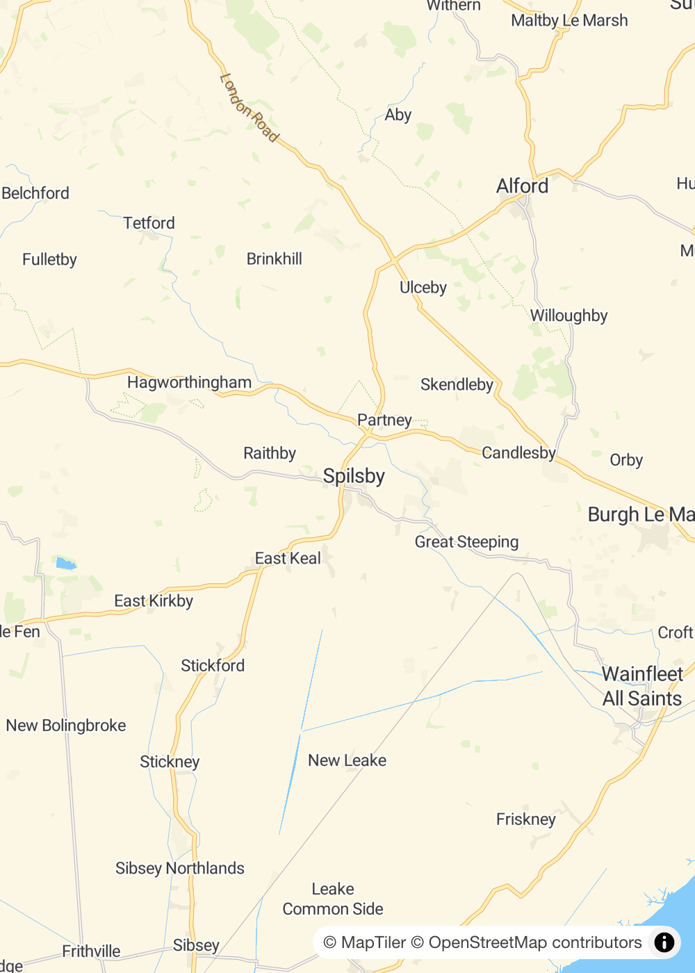 Map of Spilsby