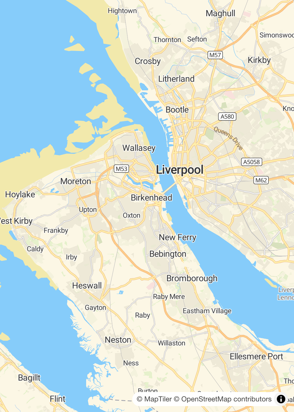 Map of Birkenhead