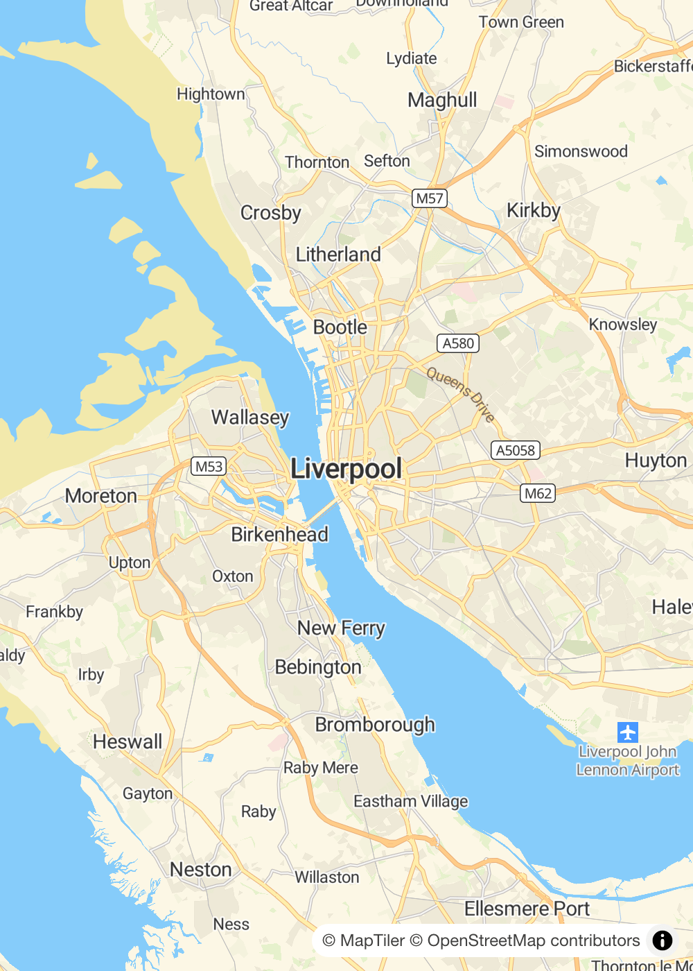 Map of Liverpool