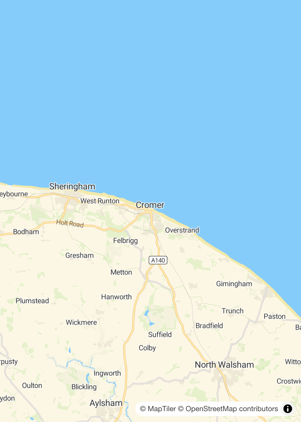 Map of Cromer