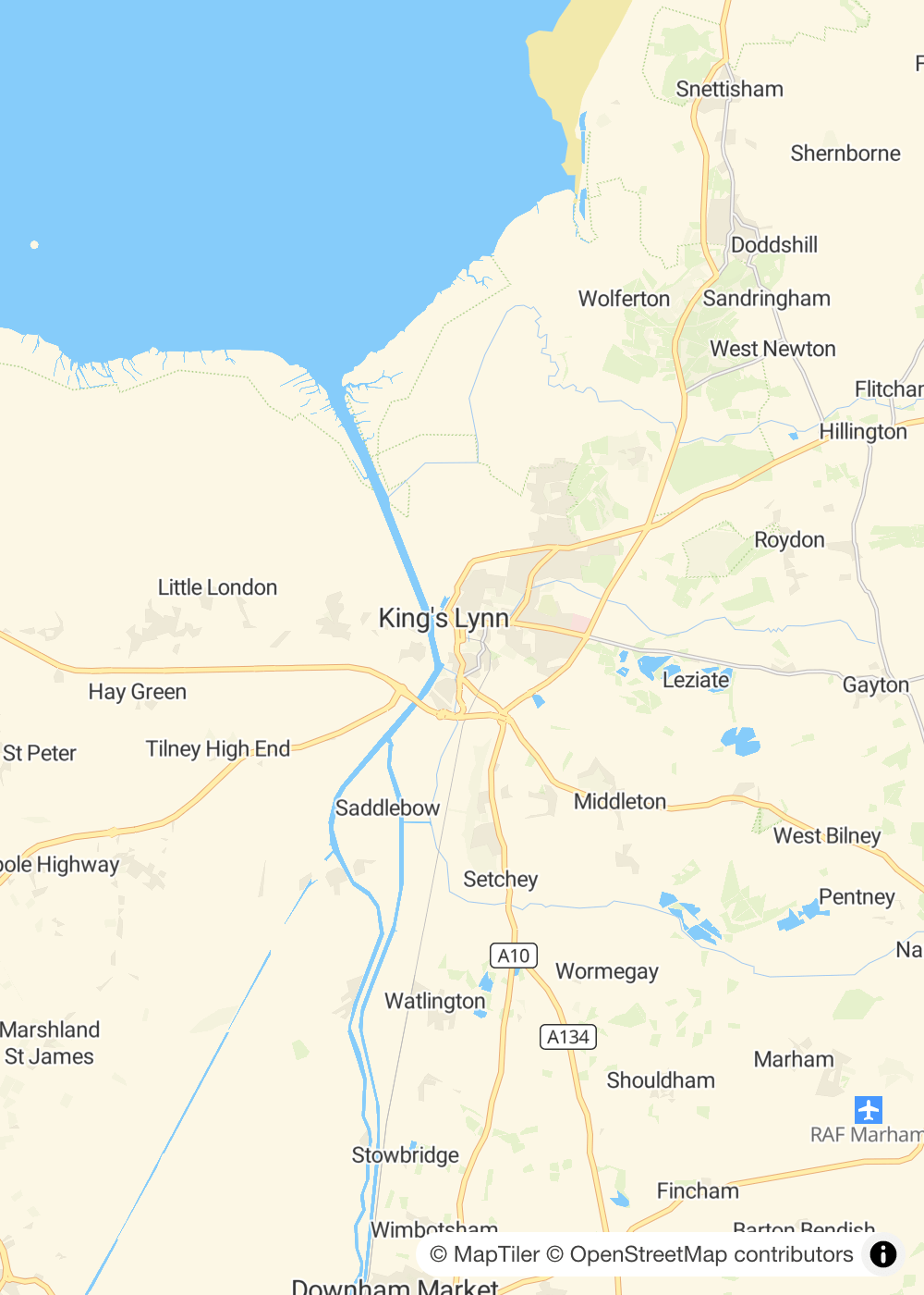 Map of King's Lynn