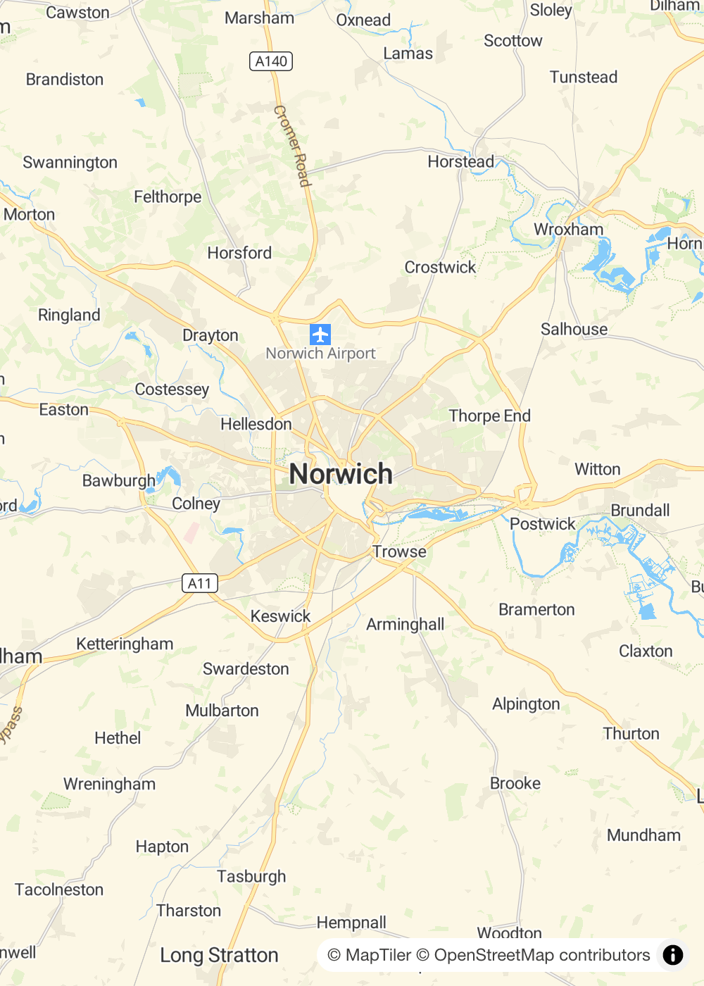 Map of Norwich