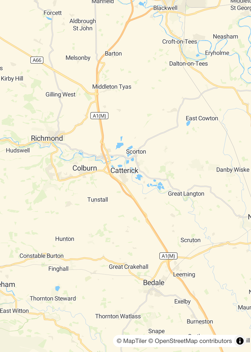 Map of Catterick