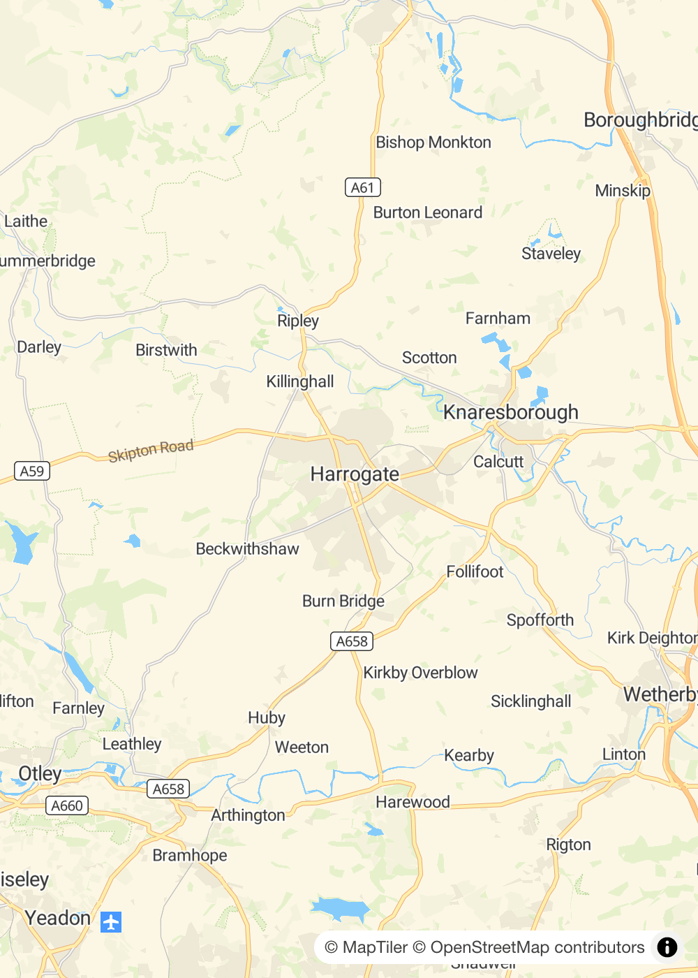 Map of Harrogate