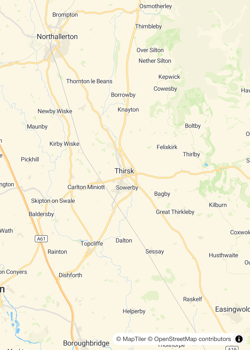 Map of Thirsk