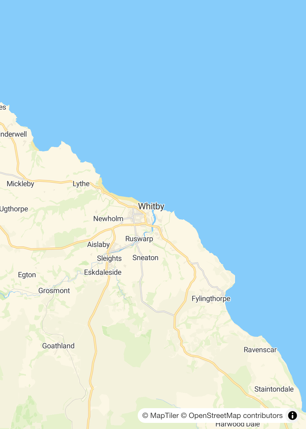 Map of Whitby