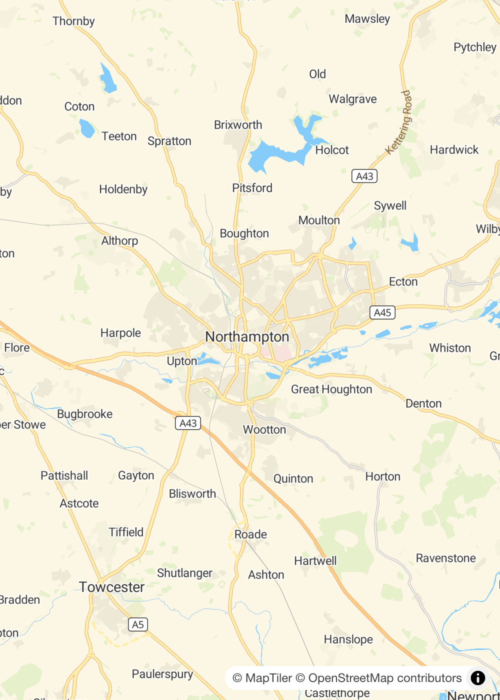 Map of Northampton