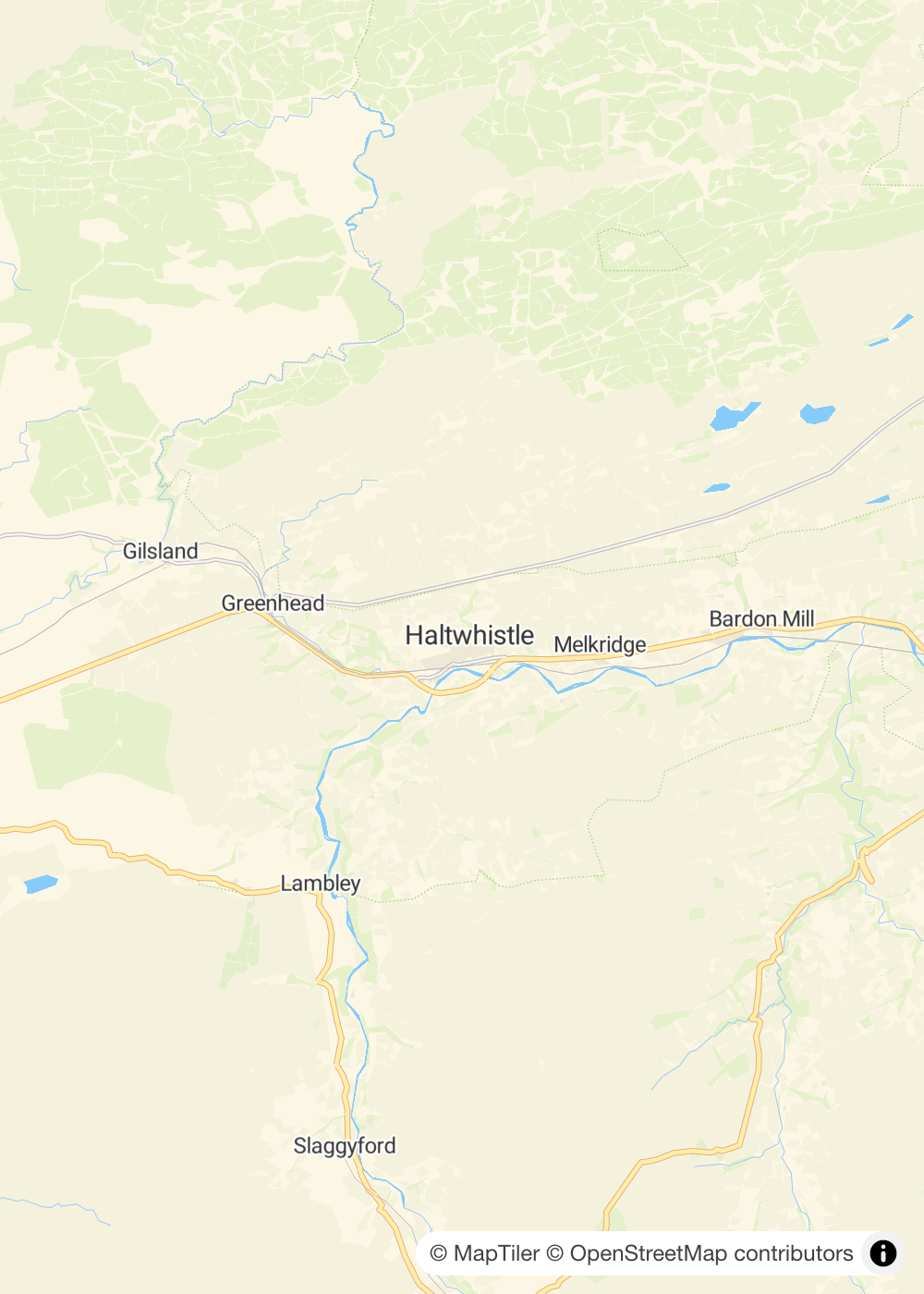 Map of Haltwhistle