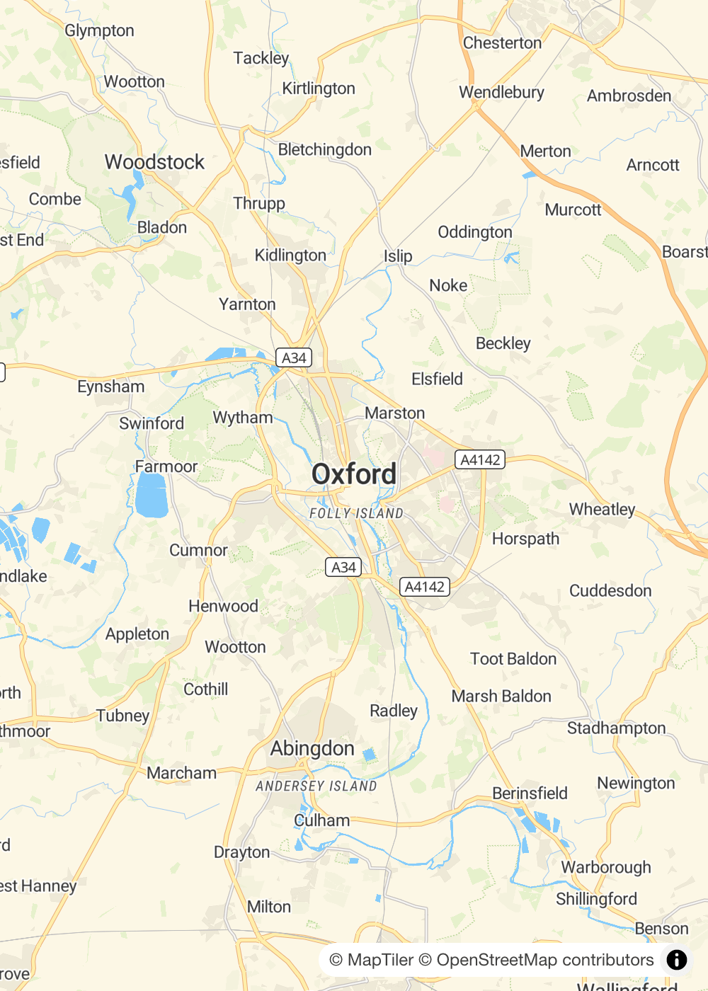 Map of Oxford