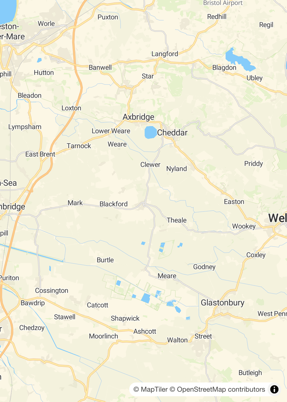 Map of Wedmore