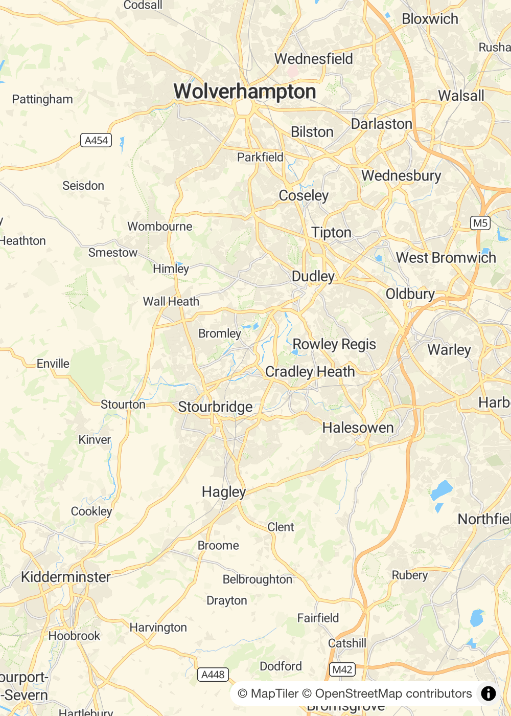 Map of Brierley Hill