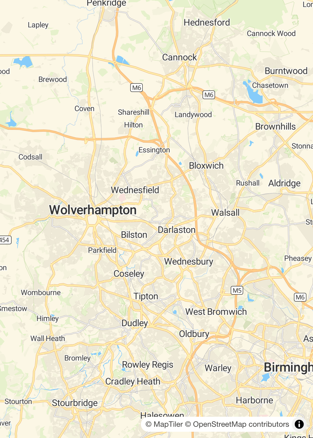 Map of Willenhall