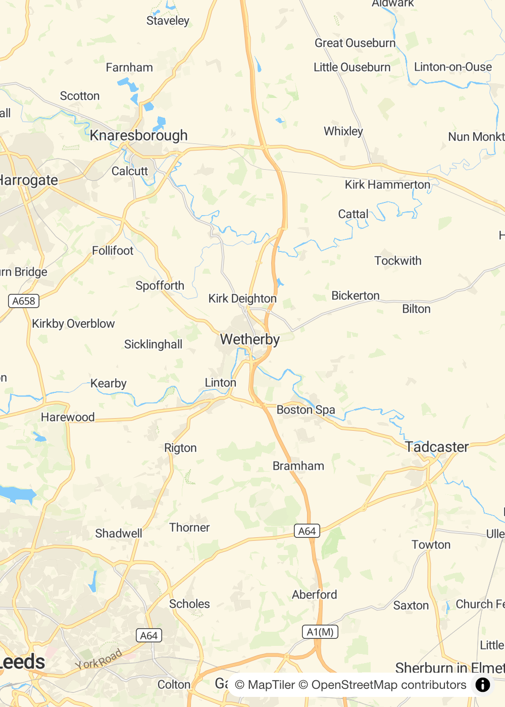 Map of Wetherby