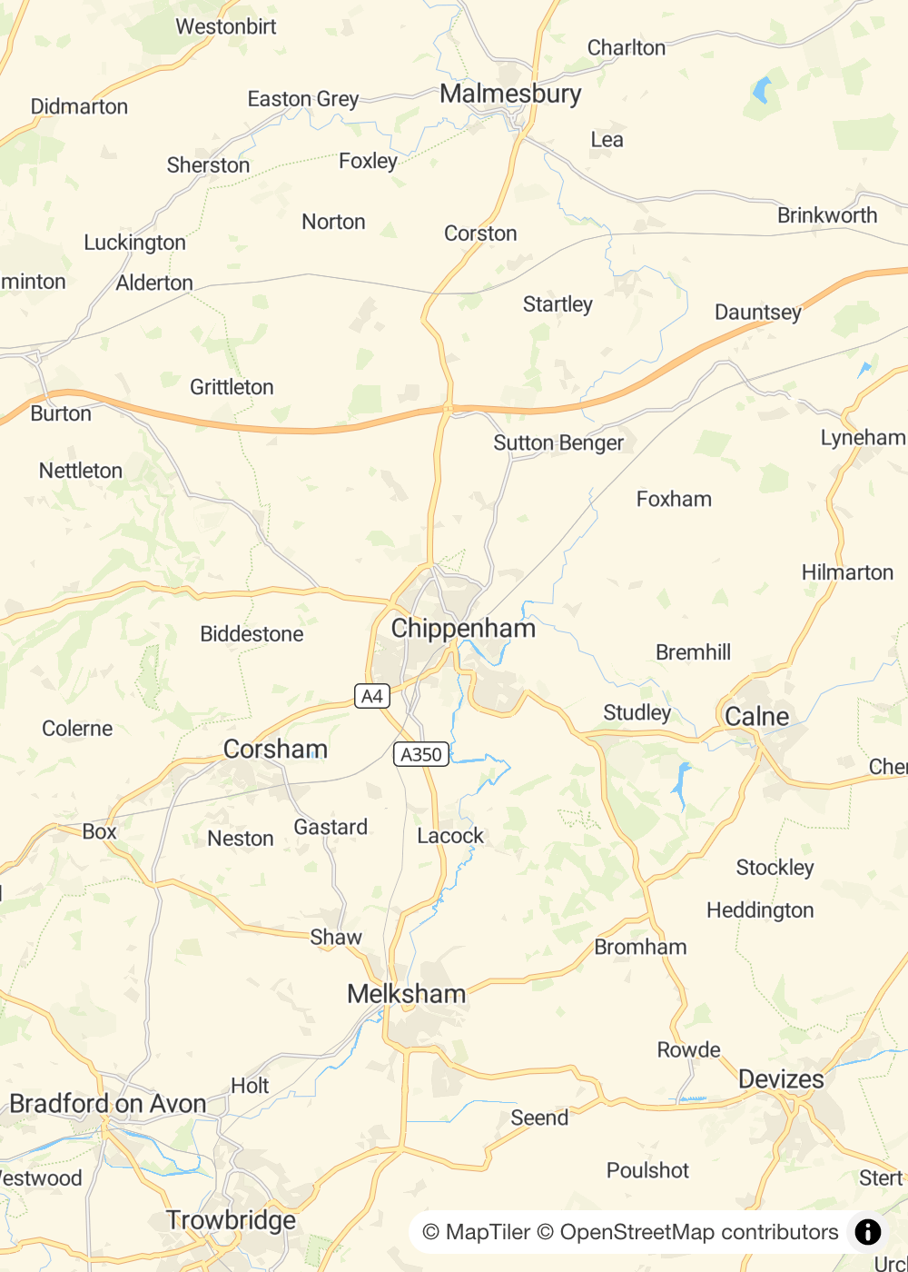 Map of Chippenham