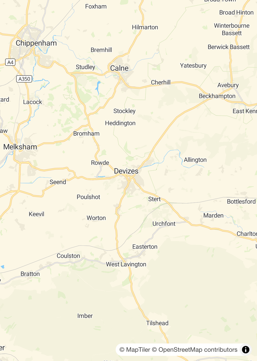 Map of Wiltshire