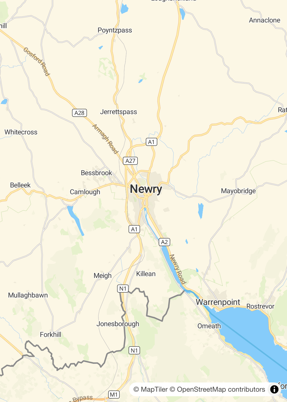 Map of Newry