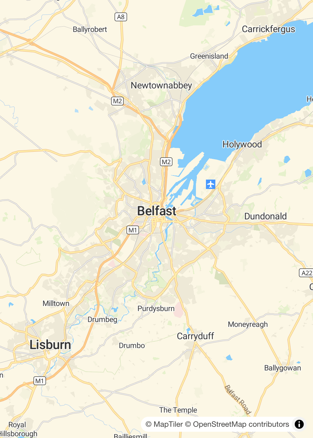 Map of Belfast