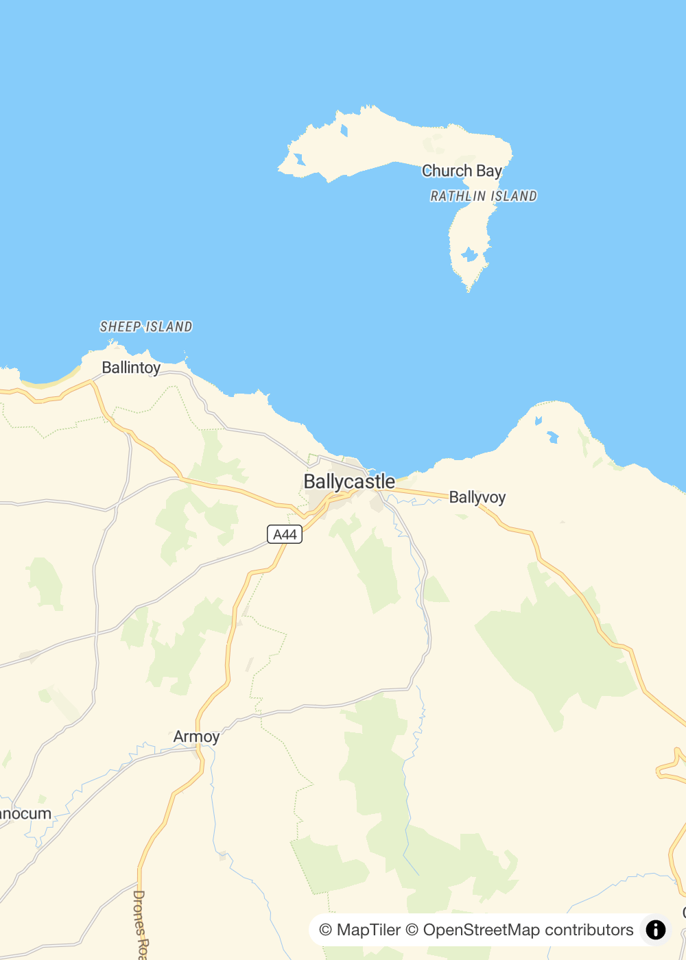 Map of Ballycastle