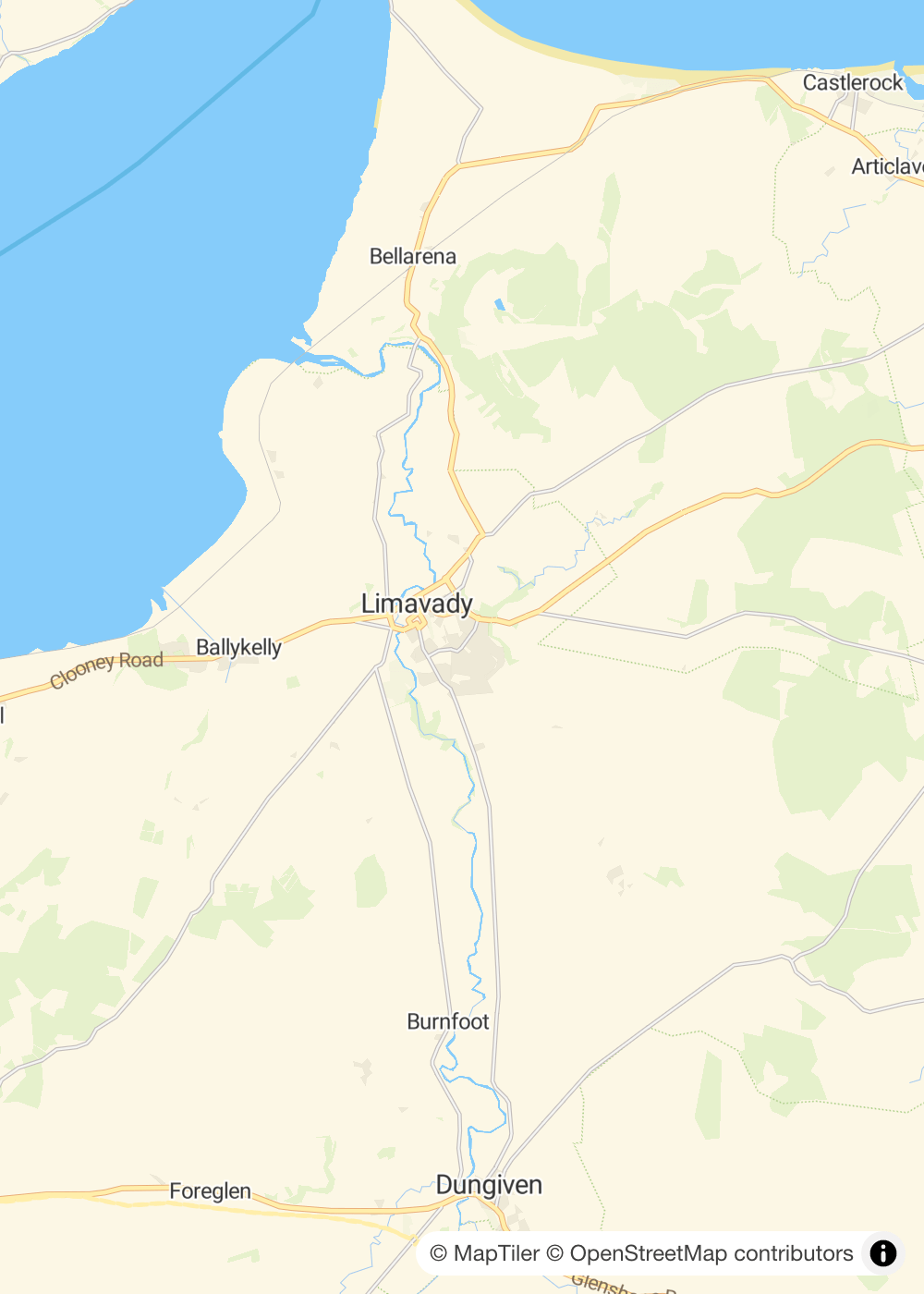 Map of Limavady