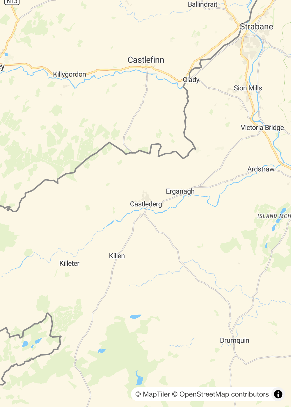 Map of Castlederg