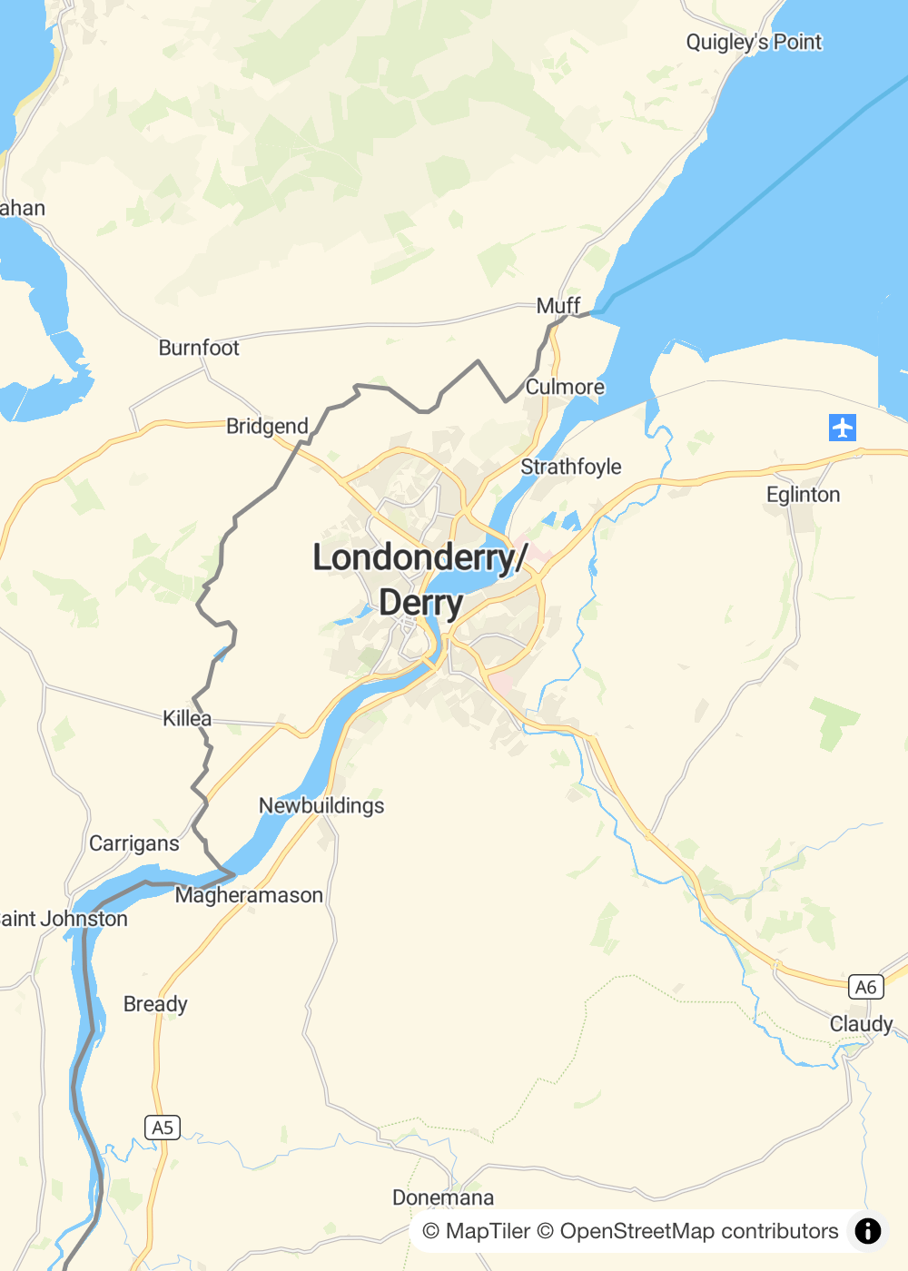 Map of Londonderry